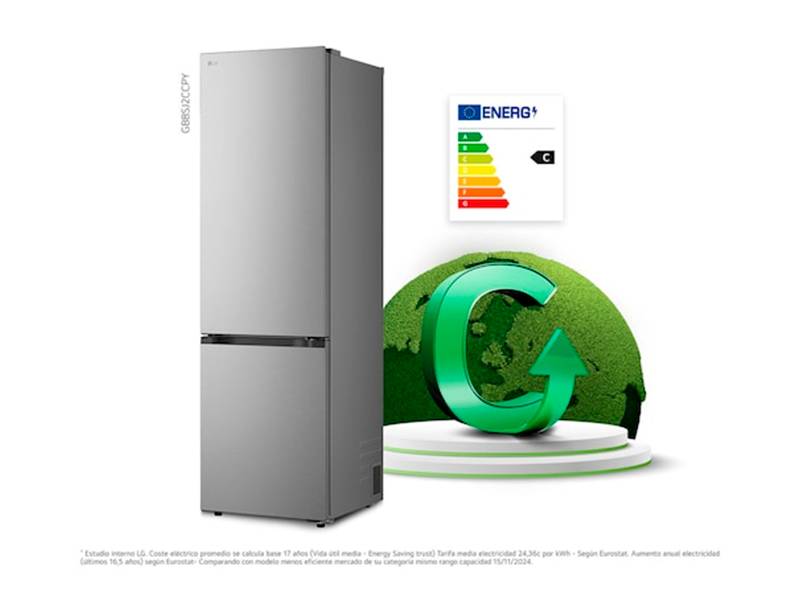 Frigorífico LG GBBSJ2CCPY - Frigoríficos con eficiencia C Frigorífico LG GBBSJ2CCPY Frigoríficos con eficiencia C