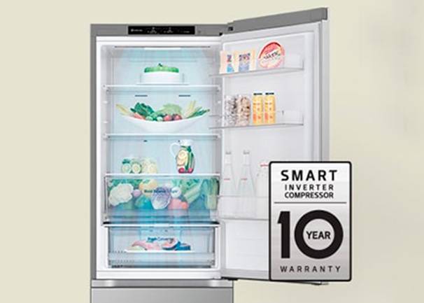 Frigorífico LG GBV3200DSW - Enfría más rápido y uniforme Frigorífico LG GBV3200DSW Enfría más rápido y uniforme