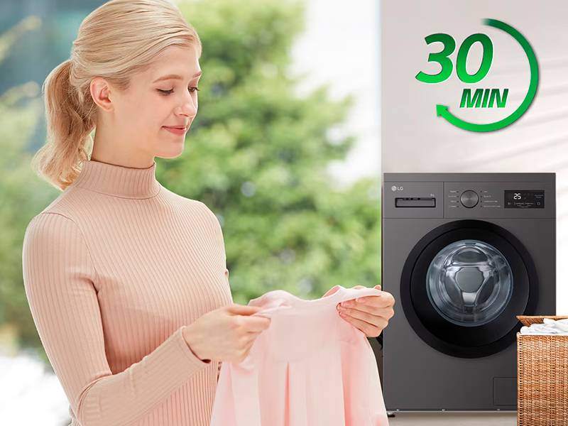 Lavadora LG F4A10S8NDK - Programa rápido de 30 min Lavadora LG F4A10S8NDK Programa rápido de 30 min