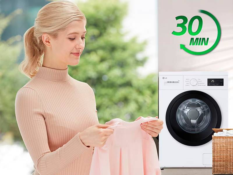 Lavadora LG F4A10S8NWK - Programa rápido de 30 min Lavadora LG F4A10S8NWK Programa rápido de 30 min