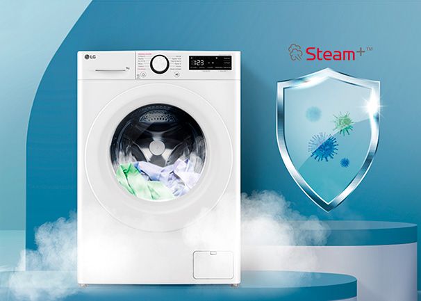 LG lavadora F4WR5009A6M precio. Steam™. Más higiénico