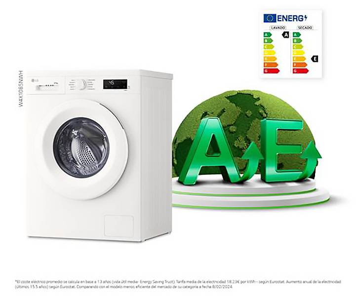 Lavadora secadora LG W4X1085NWH - Lavasecadora eficiente Lavadora secadora LG W4X1085NWH Lavasecadora eficiente