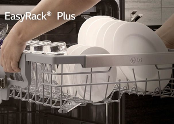 Lavavajillas LG DF243FW precio. Easy Rack Plus