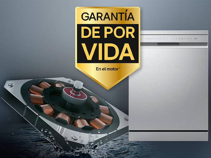 Lavavajillas LG DF273FV - Garantía de por vida en el motor Lavavajillas LG DF273FV Garantía de por vida en el motor
