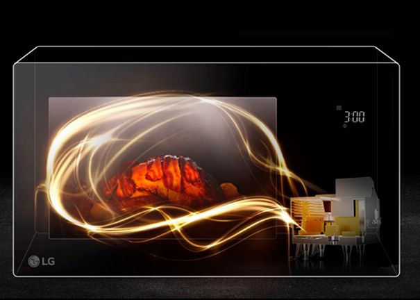 Microondas LG MH6336GIH Descongelado uniforme