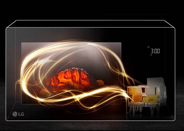 Microondas LG MH6336GIH Descongelado uniforme