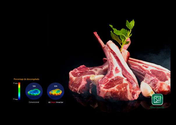 Microondas LG MH6336GIH precio. Calentamiento y cocinado uniforme