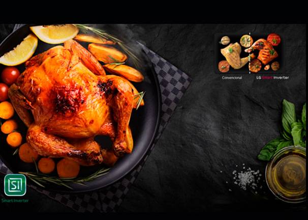 Microondas LG MH6336GIH Máxima capacidad interior