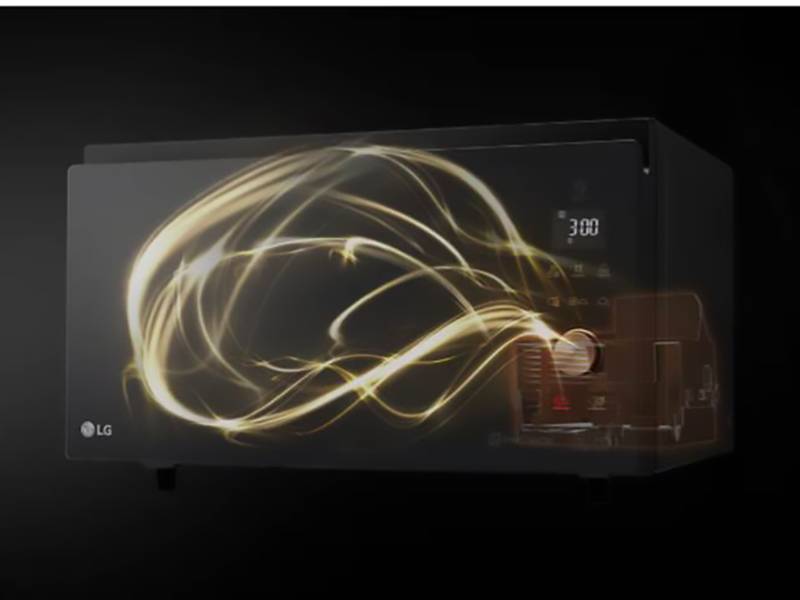 Microondas LG MJ3965BPS Cocina más rápido