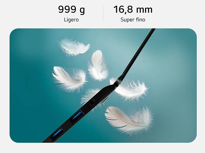 Portátil LG gram 14 i5 8 GB, 256 GB Hasta un 50% más ligero (1) que el líder de la categoría