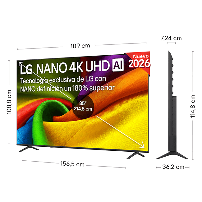 Smart TV LG 85NU900B6LA 85'' Smart TV LG 85NU900B6LA 85''