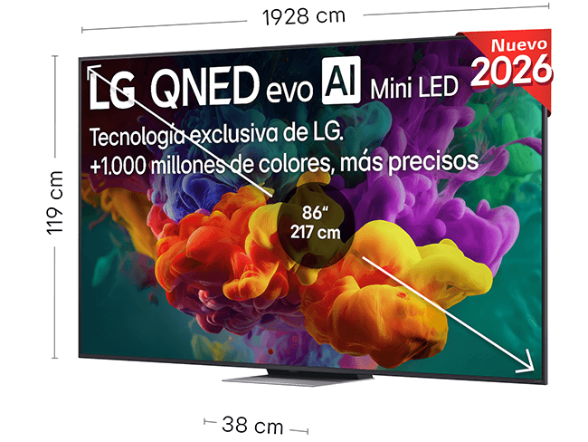 Smart TV LG 86QNED87B6A 86'' Smart TV LG 86QNED87B6A 86''