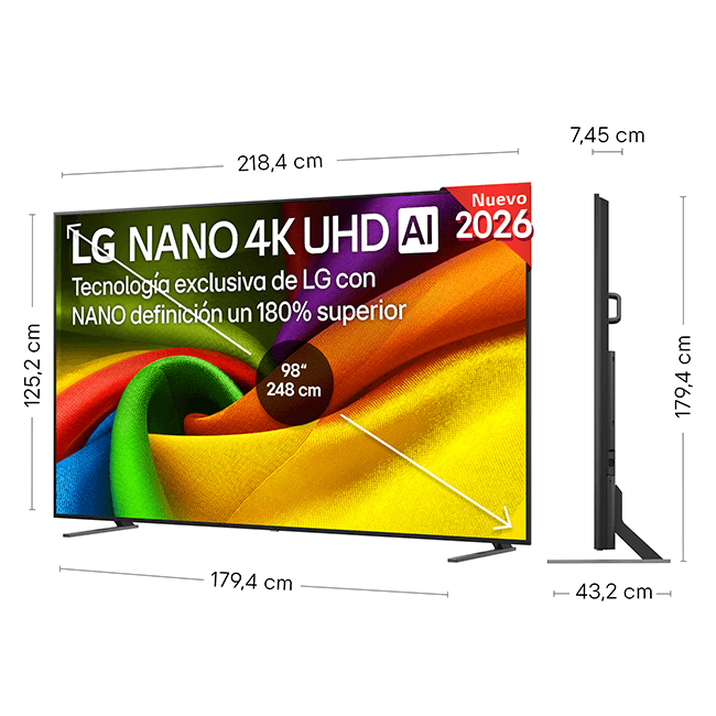 Smart TV LG 98NU900B6LB 98'' Smart TV LG 98NU900B6LB 98''