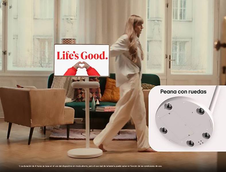 Pantalla Smart táctil LG StanbyME 2 27LX6TDGA - Llévatelo donde quieras con hasta 4 horas de batería Pantalla Smart táctil LG StanbyME 2 27LX6TDGA Llévatelo donde quieras con hasta 4 horas de batería