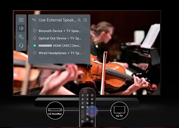 LG 43UR78 precio. Controla tu barra de sonido desde tu TV