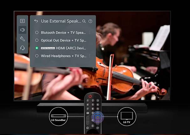 Smart TV LG 43UR78 43'' - Controla tu barra de sonido desde tu TV Smart TV LG 43UR78 43'' Controla tu barra de sonido desde tu TV