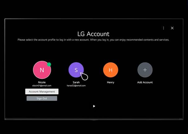 LG 43UR78 reacondicionado Perfil personalizado