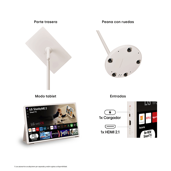 Pantalla Smart táctil LG StanbyME 2 27LX6TDGA Pantalla Smart táctil LG StanbyME 2 27LX6TDGA