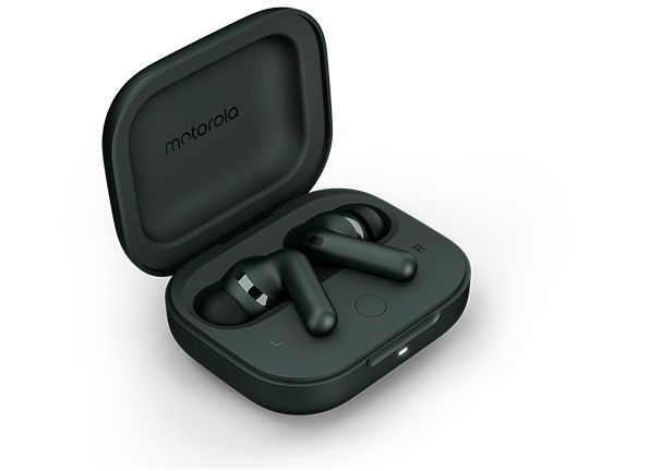 Auriculares inalámbricos Motorola Moto Buds+ - Hasta 38 horas de reproducción y carga inalámbrica Auriculares inalámbricos Motorola Moto Buds+ Hasta 38 horas de reproducción y carga inalámbrica