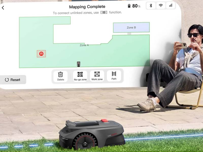 Robot cortacésped MOVA ViAX 300 - Fácil configuración y mapeado preciso Robot cortacésped MOVA ViAX 300 Fácil configuración y mapeado preciso