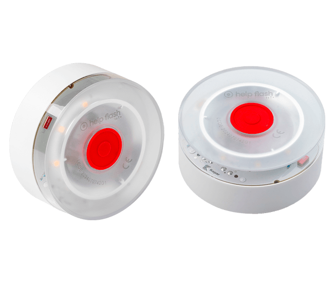 Pack de 2 balizas de emergencia conectadas (V16) Netun Help Flash IoT+