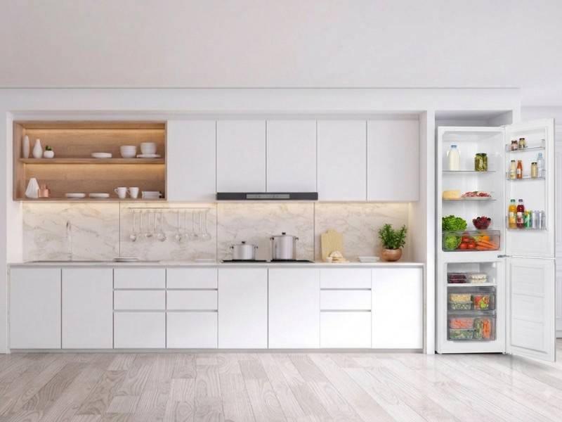 Frigorífico New Pol NWCN180W Total No Frost y bajo consumo