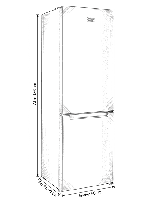 Frigorífico New Pol NWCN185X Frigorífico New Pol NWCN185X