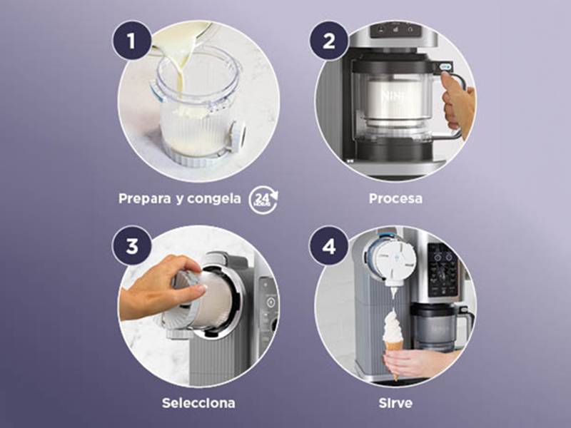 Máquina de helados Ninja CREAMi Scoop & Swirl NC701EU - Saborea el cucurucho perfecto Máquina de helados Ninja CREAMi Scoop & Swirl NC701EU Saborea el cucurucho perfecto