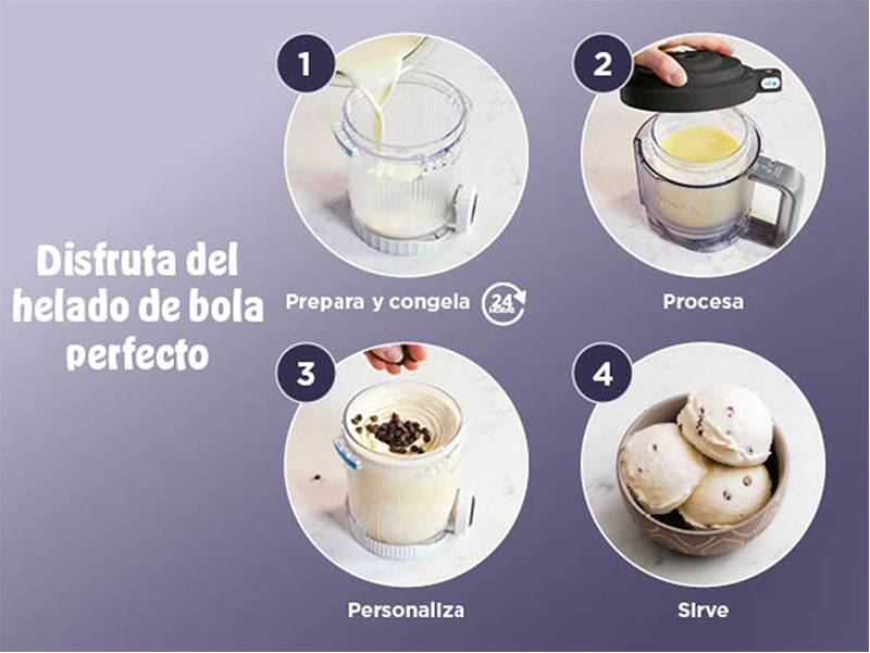 Máquina de helados Ninja CREAMi Scoop & Swirl NC701EU - Disfruta del helado de bola perfecto Máquina de helados Ninja CREAMi Scoop & Swirl NC701EU Disfruta del helado de bola perfecto