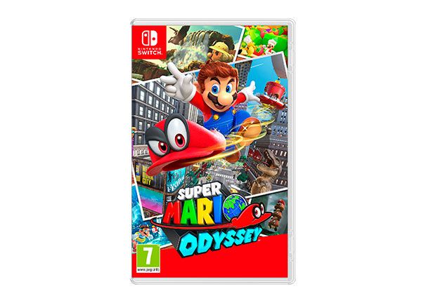 Consola Nintendo Switch OLED + Super Mario Bros Wonder + Super Mario Odyssey + Super Mario Party Jamboree precio. Super Mario Odyssey