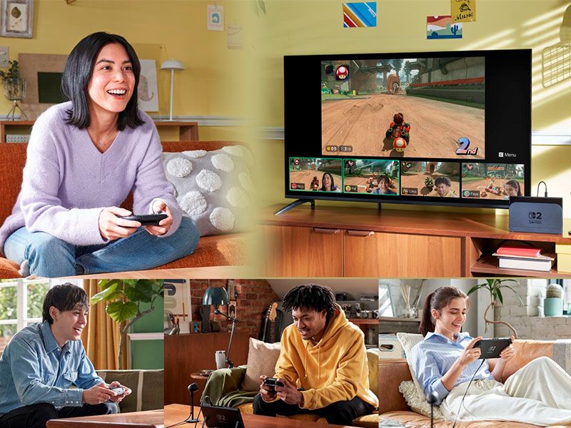 Consola Nintendo Switch 2 + Mario Kart World precio. ¡Dale una calurosa bienvenida a la función GameChat!