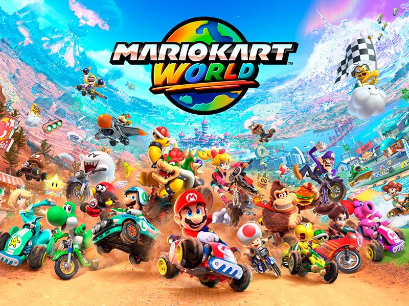 Consola Nintendo Switch 2 + Mario Kart World precio. Mario Kart World: ¡Lánzate a la carretera con Mario y sus amigos!