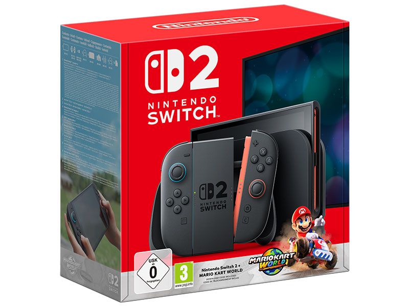 Consola Nintendo Switch 2 + Mario Kart World precio. Mario Kart World es uno de los primeros títulos de Nintendo Switch 2
