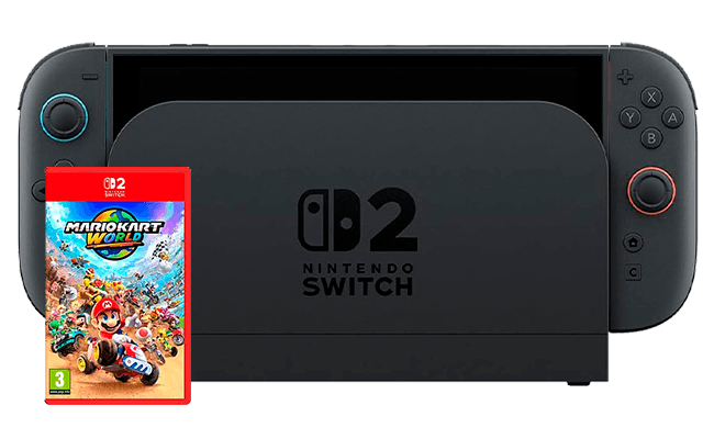 Consola Nintendo Switch 2 + Mario Kart World (formato físico) Consola Nintendo Switch 2 + Mario Kart World (formato físico)