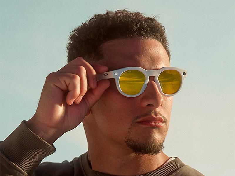 Gafas IA Oakley Meta HSTN PRIZM Polar montura estándar - Cámara manos libres de 12 MP Gafas IA Oakley Meta HSTN PRIZM Polar montura estándar Cámara manos libres de 12 MP