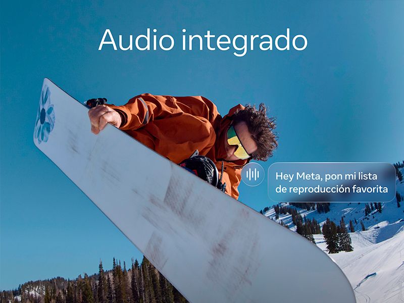 Gafas IA Oakley Meta Vanguard PRIZM - Audio integrado Gafas IA Oakley Meta Vanguard PRIZM Audio integrado