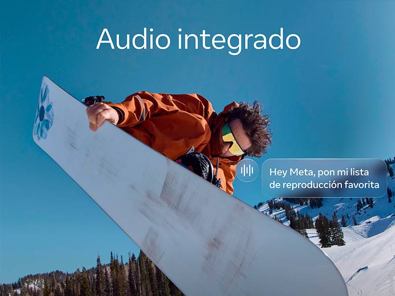 Gafas IA Oakley Meta Vanguard PRIZM - Audio integrado Gafas IA Oakley Meta Vanguard PRIZM Audio integrado