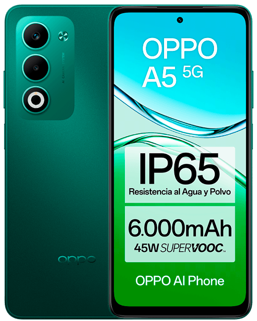OPPO Find X9 5G 512 GB negro + OPPO A5 5G 128 GB verde