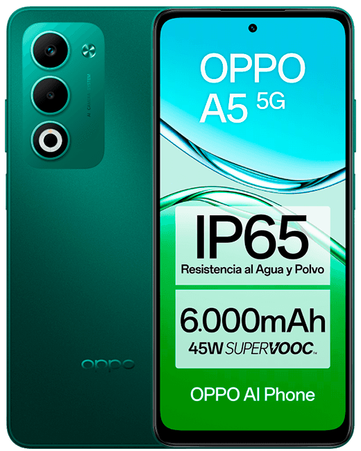 OPPO Find X9 5G 512 GB negro + OPPO A5 5G 128 GB verde OPPO Find X9 5G 512 GB negro + OPPO A5 5G 128 GB verde