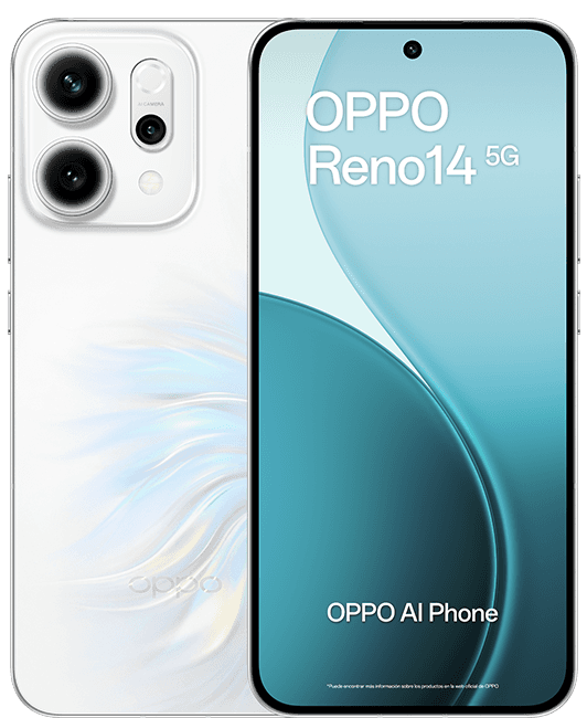 OPPO Reno14 5G 256GB blanco + auriculares inalámbricos Enco X3S plata