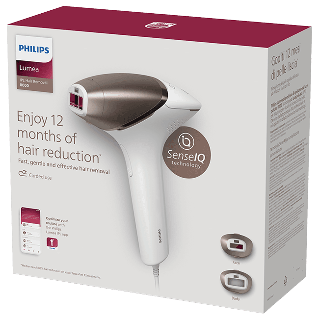 Depiladora de luz pulsada Philips Lumea S8000 BRI945-00