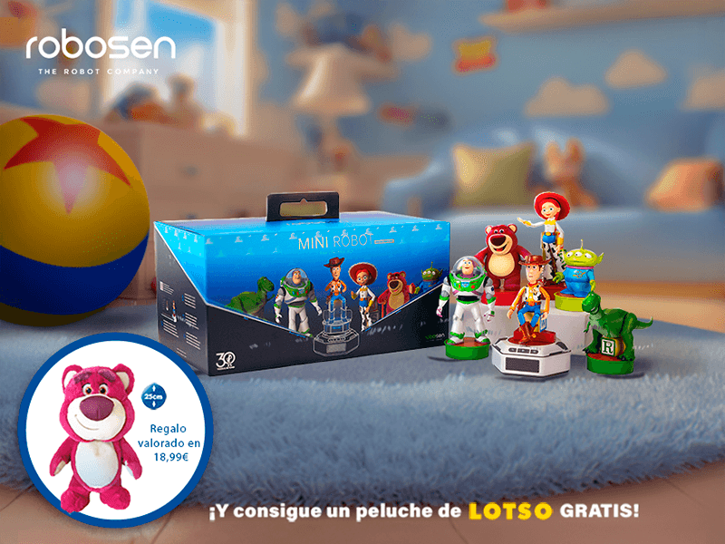Mini Robot Robosen Set de coleccionista Toy Story - ¡Y consigue de regalo el peluche de LOTSO! Mini Robot Robosen Set de coleccionista Toy Story ¡Y consigue de regalo el peluche de LOTSO!