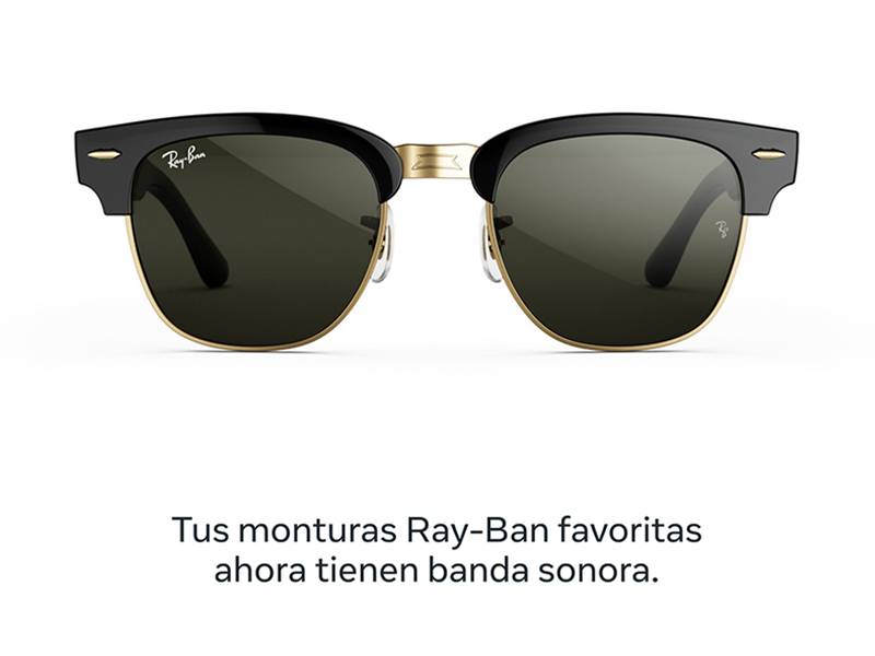 Gafas IA Ray-Ban Meta Clubmaster (Audio) montura estándar Presentamos las gafas con IA de solo audio