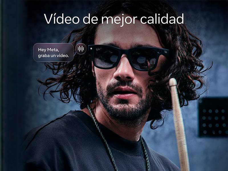Gafas IA Ray-Ban Meta 2 Headliner Transitions montura estándar - Graba vídeos con aún mayor calidad Gafas IA Ray-Ban Meta 2 Headliner Transitions montura estándar Graba vídeos con aún mayor calidad