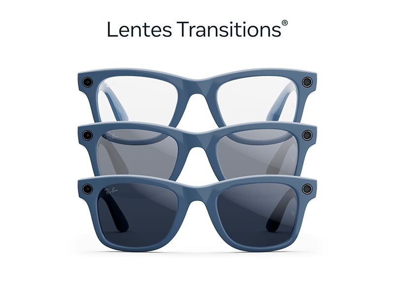 Gafas IA Ray-Ban Meta 2 Wayfarer Transitions montura estándar Lentes Transitions®