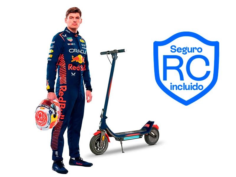 Patinete eléctrico Red Bull Race Teen + Seguro de Responsabilidad Civil incluido - ¡Muévete seguro sin preocupaciones! Patinete eléctrico Red Bull Race Teen + Seguro de Responsabilidad Civil incluido ¡Muévete seguro sin preocupaciones!