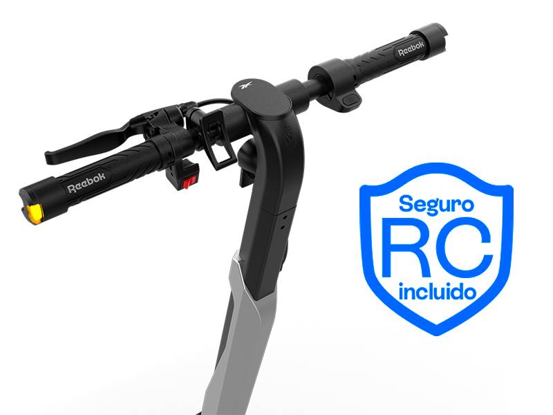 Patinete eléctrico Reebok Urban 8,5P + Seguro de Responsabilidad Civil incluido - ¡Muévete seguro sin preocupaciones! Patinete eléctrico Reebok Urban 8,5P + Seguro de Responsabilidad Civil incluido ¡Muévete seguro sin preocupaciones!