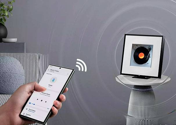 Altavoz inalámbrico HW-LS60D ZF Music Frame Reproducción de música inalámbrica. Reproduce música desde tu móvil sin cables