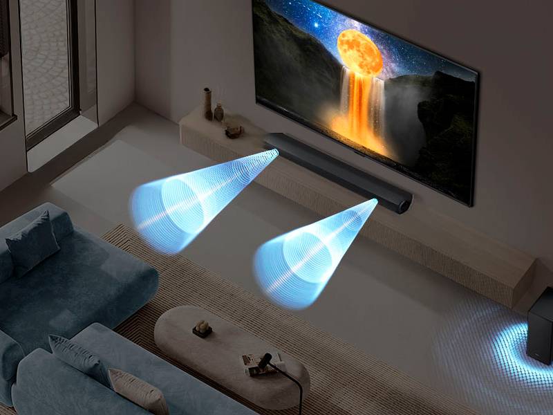Barra de sonido Samsung HW-B650F/ZF - Sonido que se adapta a tu posición. Dolby 5.1 / DTS Virtual:X Barra de sonido Samsung HW-B650F/ZF Sonido que se adapta a tu posición. Dolby 5.1 / DTS Virtual:X