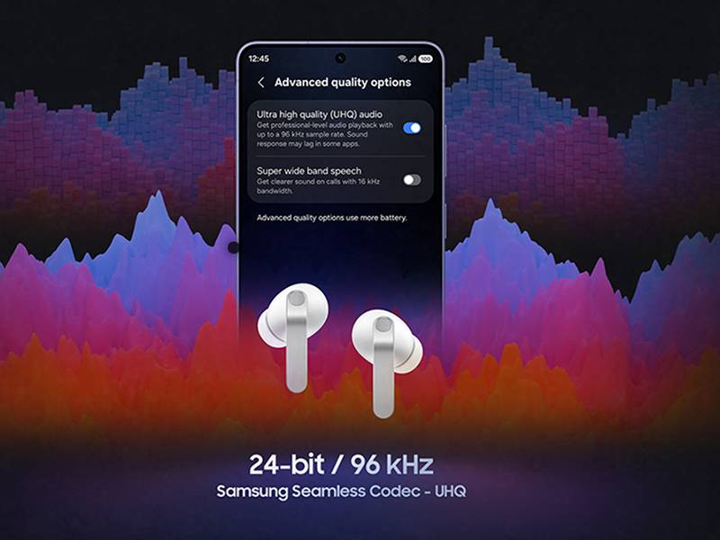 Samsung Galaxy Buds4 Pro Deja que la música se quede en su sitio
